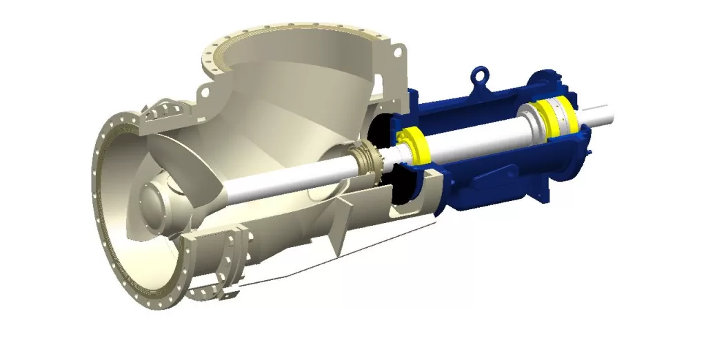 axial flwo pump section structure