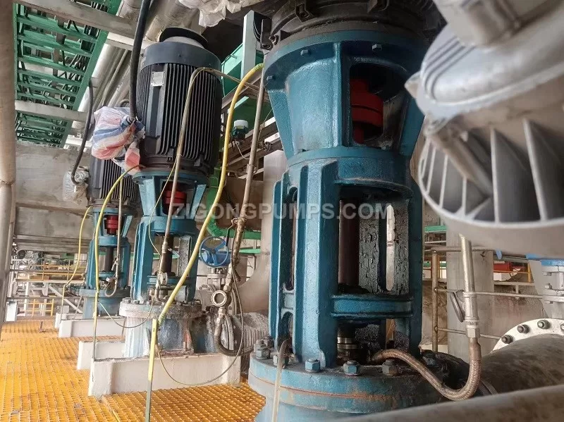 Vertical axial flow pump installation