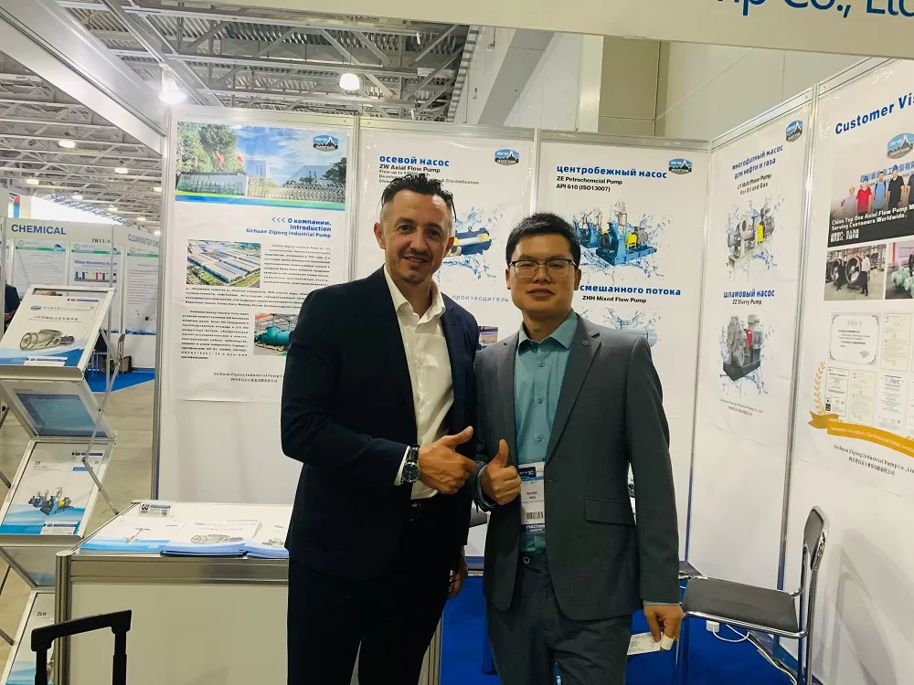 visitors at zigong industrial pump booth